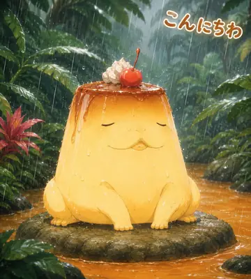 Profile / Avatar - Rainy Jungle Pudding Frog