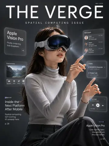 Product Marketing - Spatial Computing Tech Magazine Cover