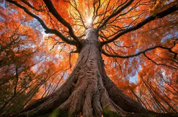 Majestic Sugar Maple Forest Ascent