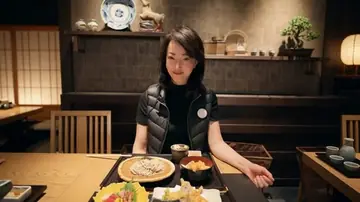 Cinematic Dolly-in to Japanese Table Spread