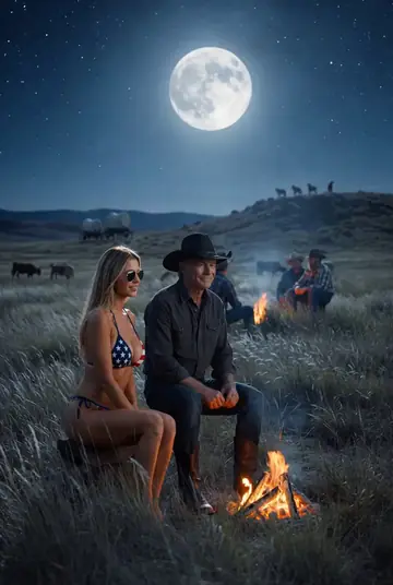 Cowboy Playing Harmonica Technique
