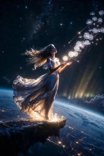 Glowing Dandelion Transformation