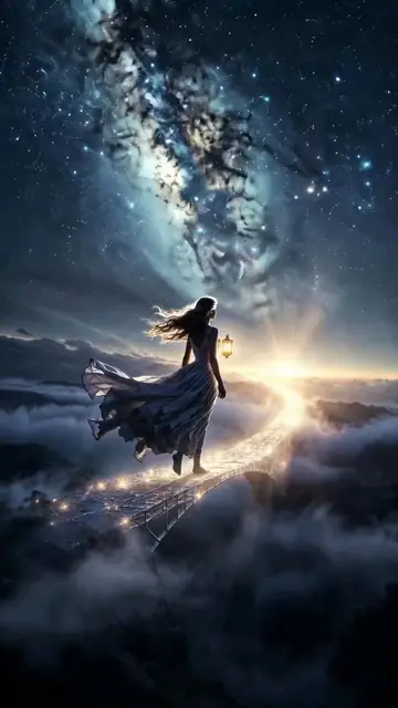 Ethereal Bridge of Light Walk
