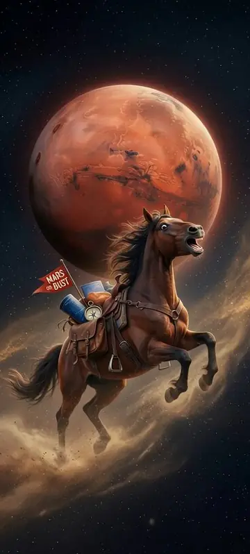 Mechanical Horse Chase Sequence
