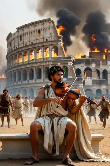 Nero Fiddling While Rome Burns