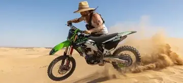Motocross Backflip in Sand Dunes