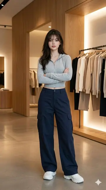 E-commerce Main Image - Minimalist Store Fashion Portrait