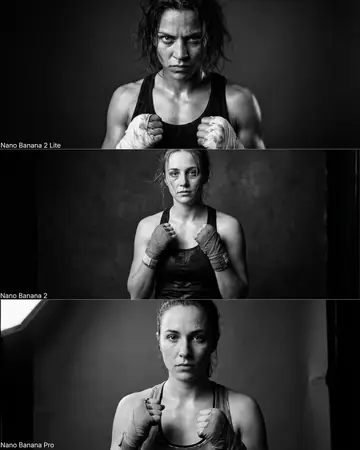Profile / Avatar - Female Boxer Studio Portrait