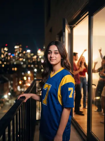 Profile / Avatar - Retro Jersey Night Party Portrait