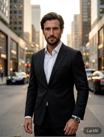 Profile / Avatar - Photorealistic Luxury Editorial Male Portrait