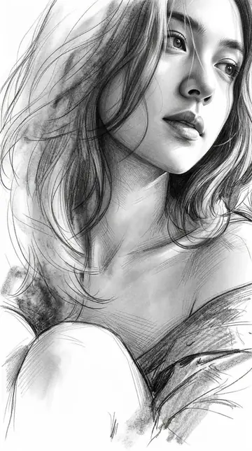Profile / Avatar - Monochrome Graphite Fine-Art Sketch