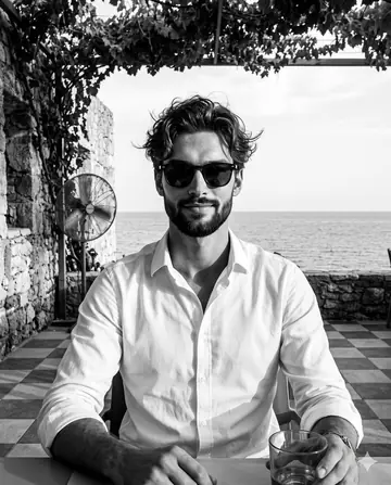 Social Media Post - Monochromatic Coastal Riviera Portrait