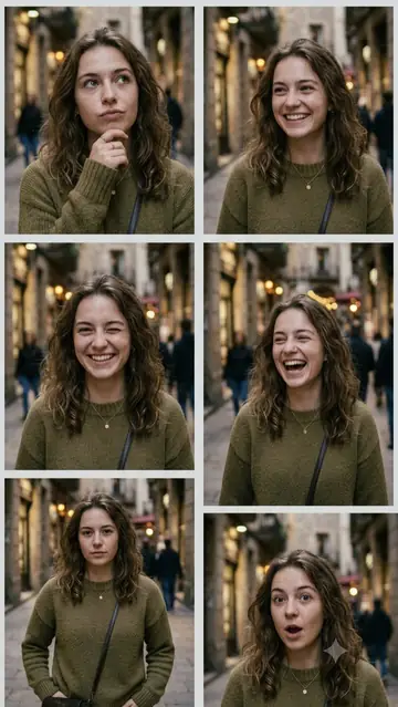 Comic / Storyboard - Multi-Expression Emotional Portrait Series
