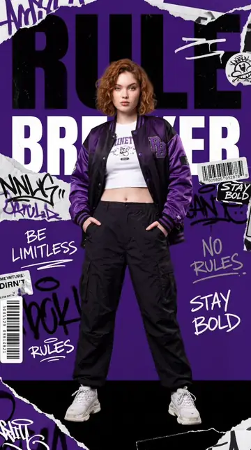 Product Marketing - Streetwear Editorial Fashion Poster