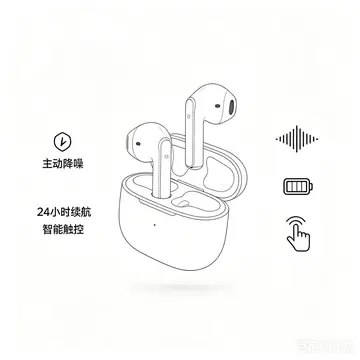 E-commerce Main Image - Minimalist Headphone E-commerce Product Photo