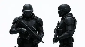 Game Asset - Sci-Fi Tactical Soldier Character Sheet