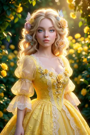 Game Asset - Ethereal Fantasy Princess Digital Portrait