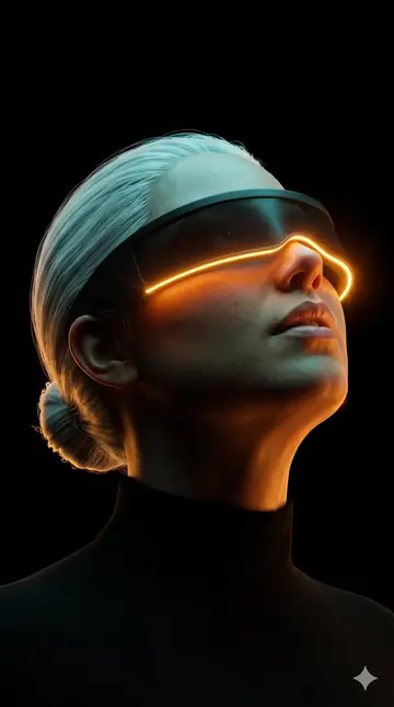 Game Asset - Cyberpunk Futuristic Visor Portrait