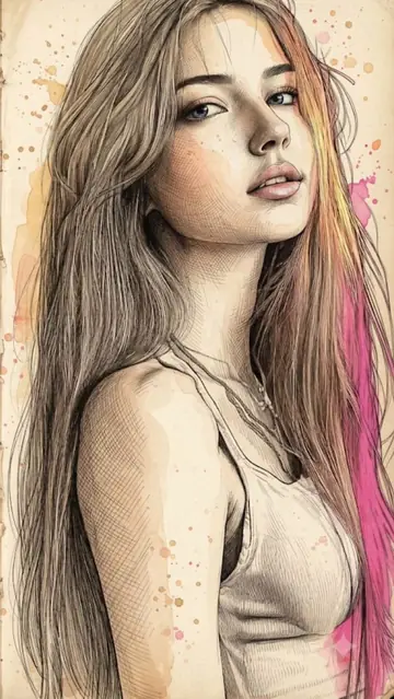Comic / Storyboard - Fine Art Mixed-Media Portrait Illustration