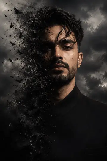 Profile / Avatar - Cinematic Face Dissolve Effect