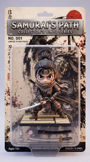 E-commerce Main Image - Stylized Collectible Toy Packaging