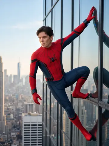 Game Asset - Spiderman Skyscraper Editorial Portrait