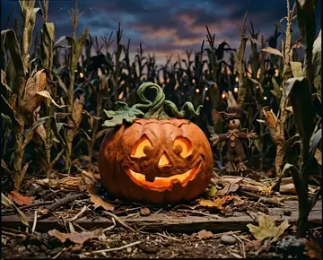 Social Media Post - Whimsical Jack-O-Lantern Pumpkin