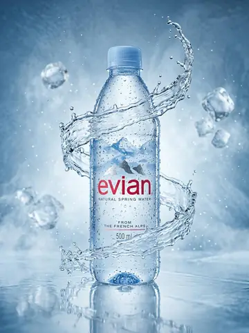 E-commerce Main Image - Luxury Water Bottle Product Photography