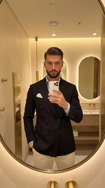 Profile / Avatar - Gentleman's Editorial Mirror Selfie