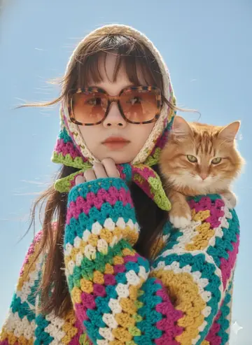 Social Media Post - Bohemian Crochet Fashion Studio Portrait