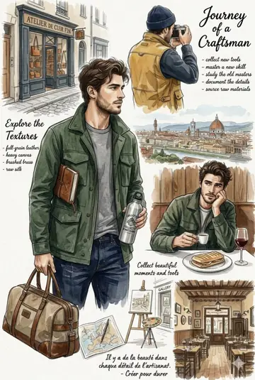 Infographic / Edu Visual - European Travel Lifestyle Moodboard