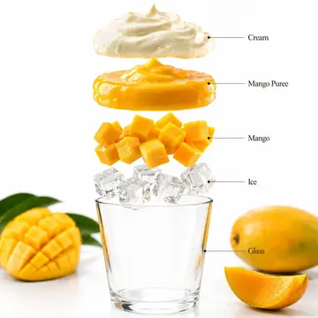 Infographic / Edu Visual - Mango Smoothie Infographic and Commercial Photography