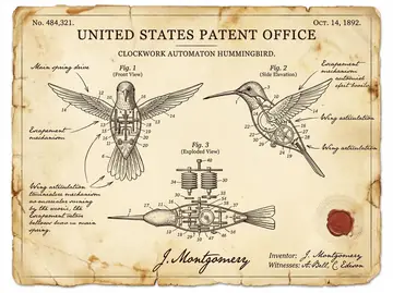 Vintage Patent Document for an Invention