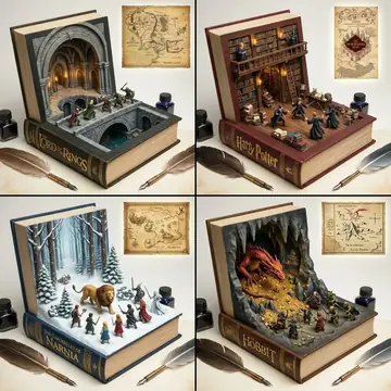 YouTube Thumbnail - Magical Book Visualization Grid