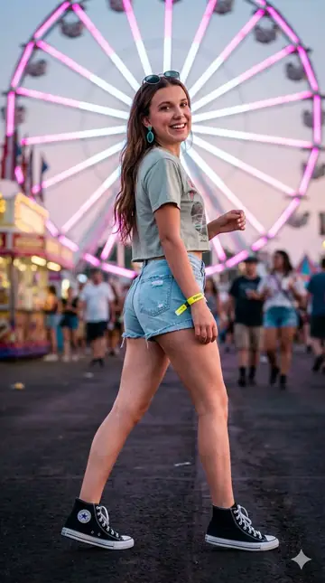YouTube Thumbnail - Cinematic Festival Photo of Millie Bobby Brown