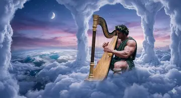 Comic / Storyboard - Mythological Hercules with Harp