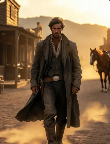 Comic / Storyboard - Cinematic Wild West Gunslinger