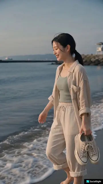 Contemporary Japanese Beach Vacation Vlog
