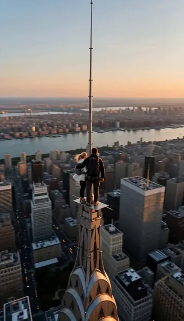 Skyscraper Antenna Marriage Proposal