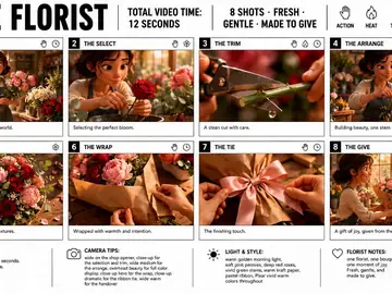 Florist Storyboard Animation