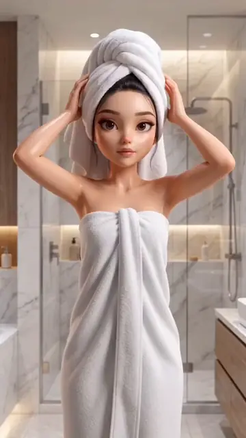 Pixar Style Beauty Routine Animation