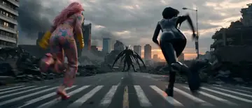Post-Apocalyptic Superhero Battle Sequence