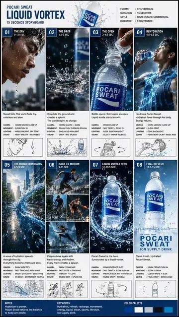 Pocari Sweat Sports Commercial Prompt